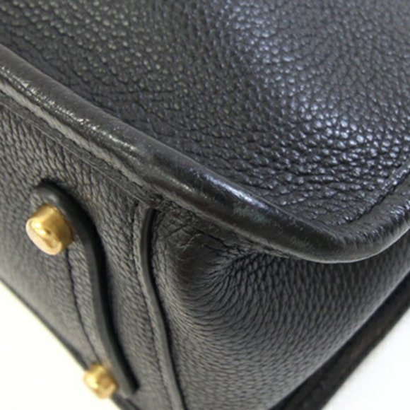 Coach Handbag Tyler Carryall 28 C3460 Black Leather Shoulder Bag Hand Tote - Picture 3 of 9